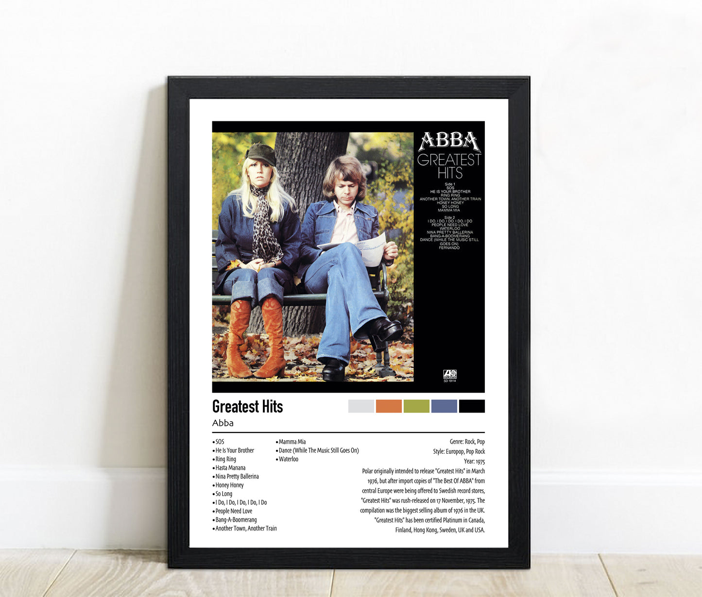 ABBA | Greatest Hits | Custom Album Cover Poster Print