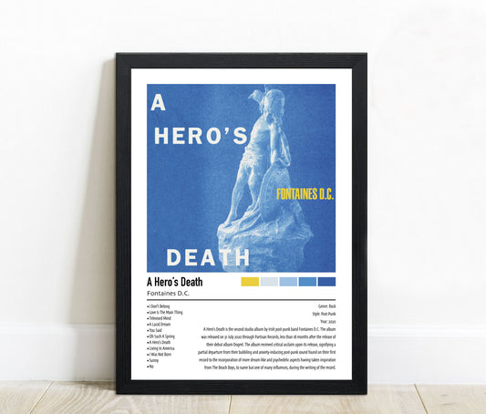 Fontaines D.C. | A Hero's Death | Custom Album Cover Poster Print