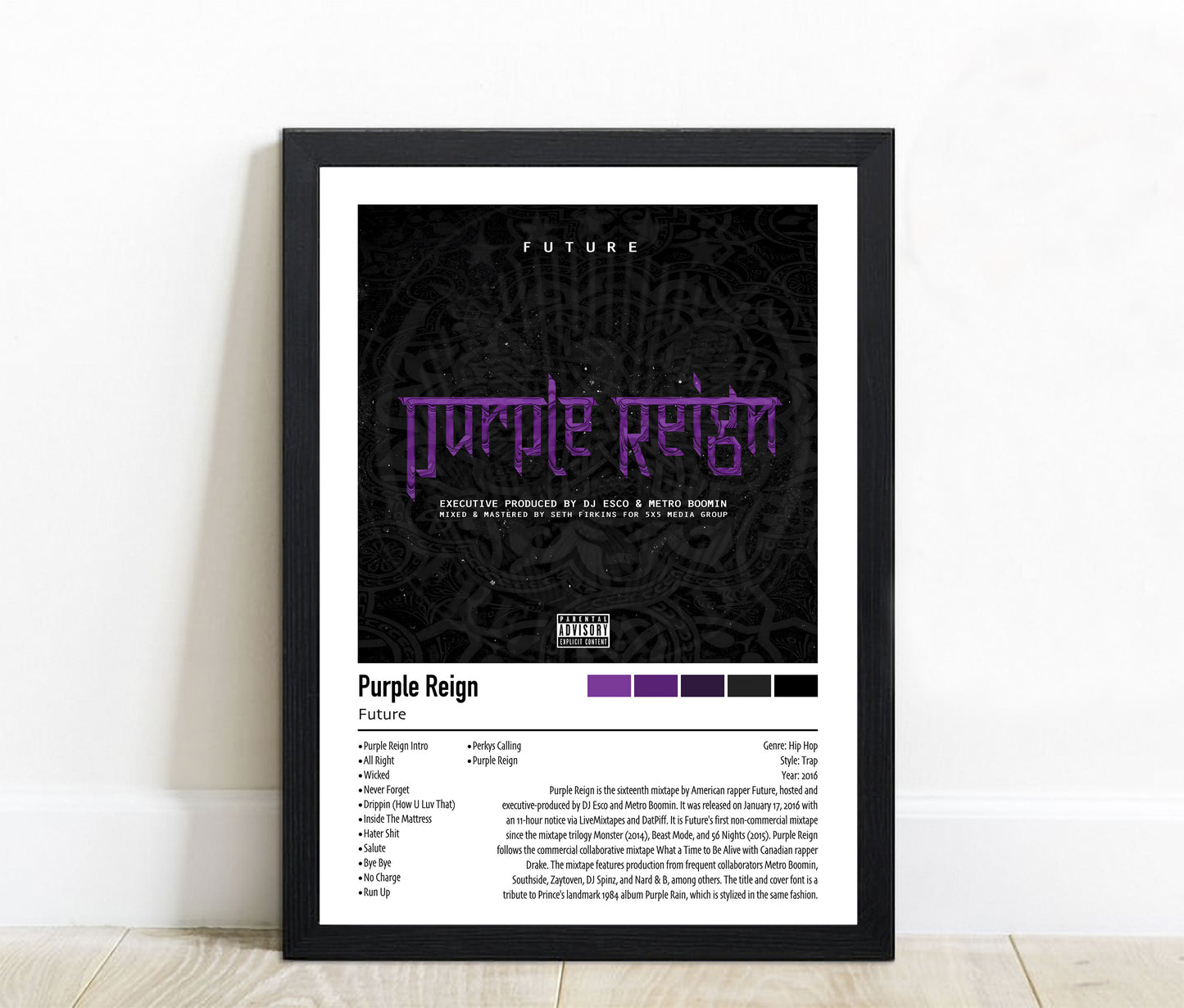 Future | Purple Reign | Custom Album Cover Poster Print