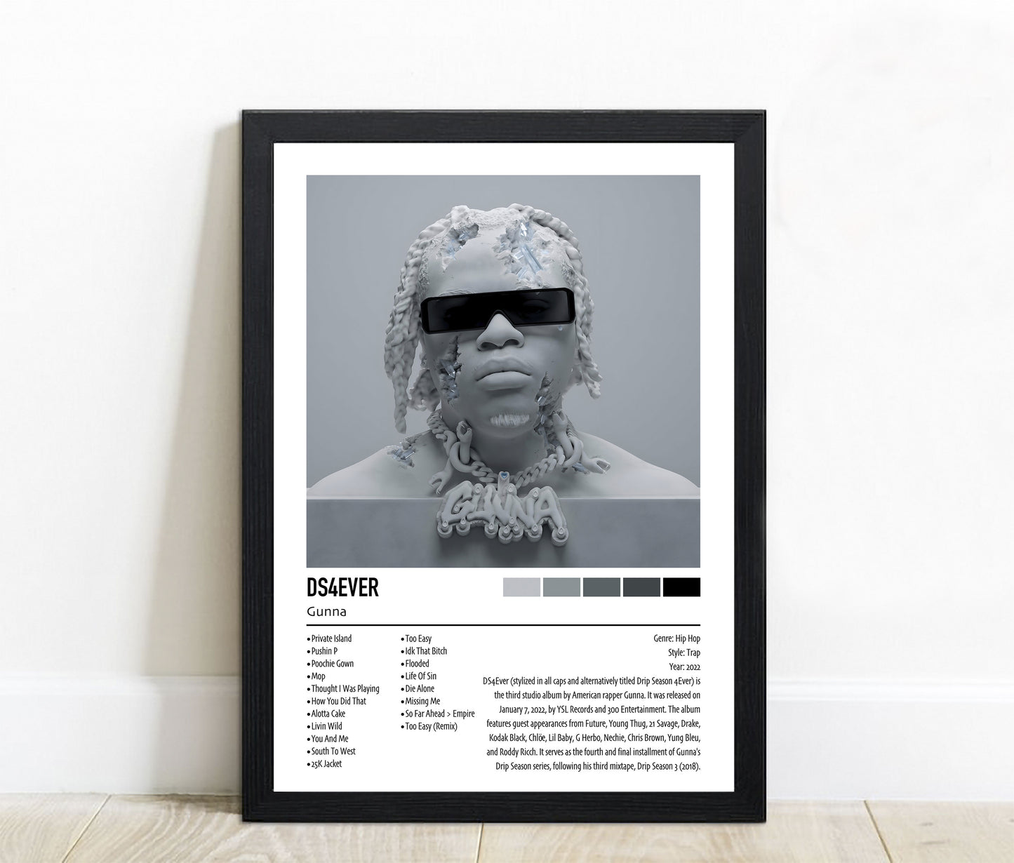 Gunna | DS4EVER | Custom Album Cover Poster Print