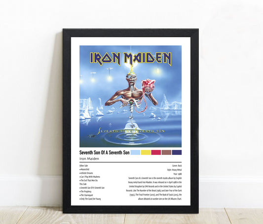 Iron Maiden | Seventh Son Of A Seventh Son | Custom Album Cover Poster Print