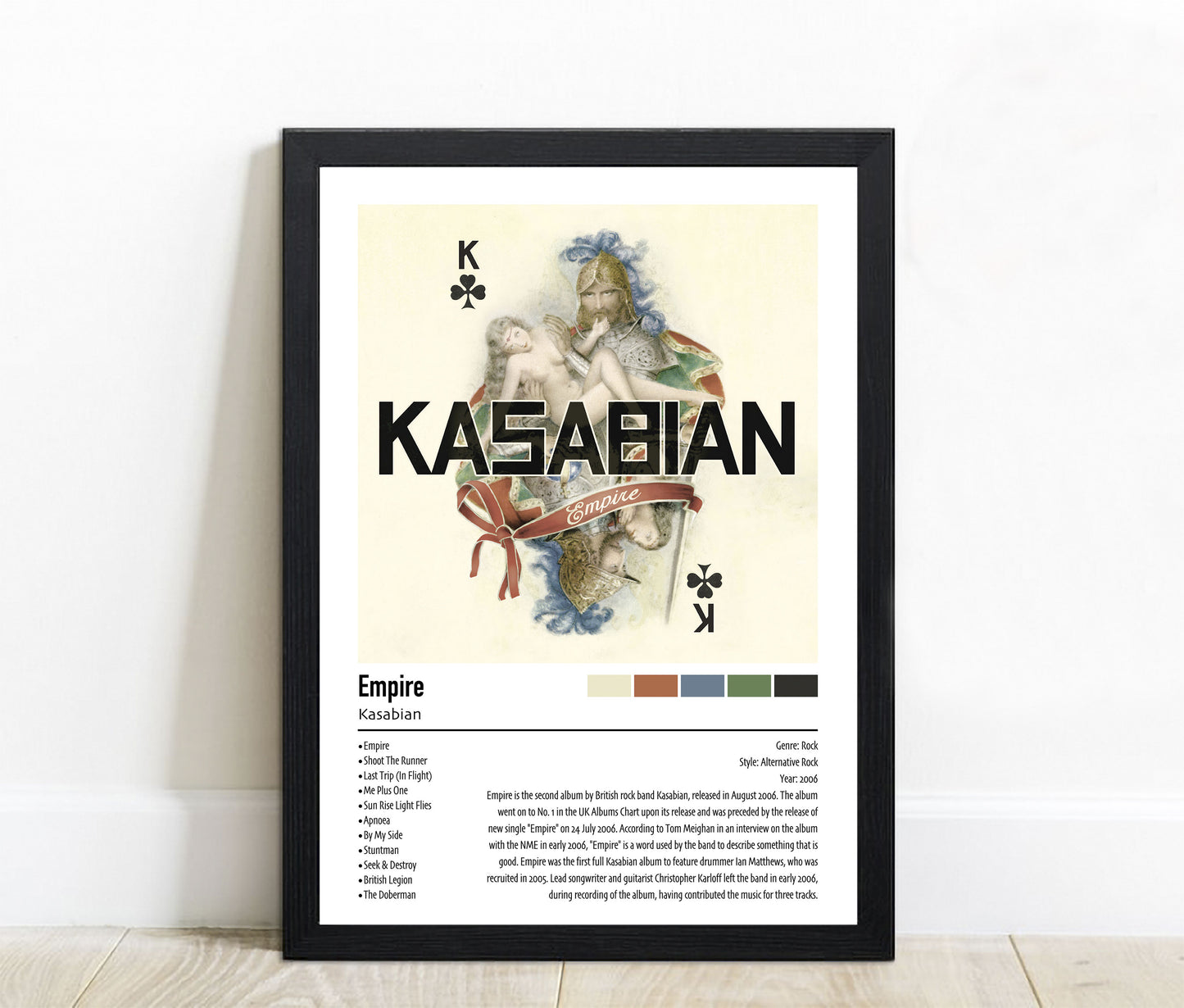 Kasabian | Empire | Custom Album Cover Poster Print
