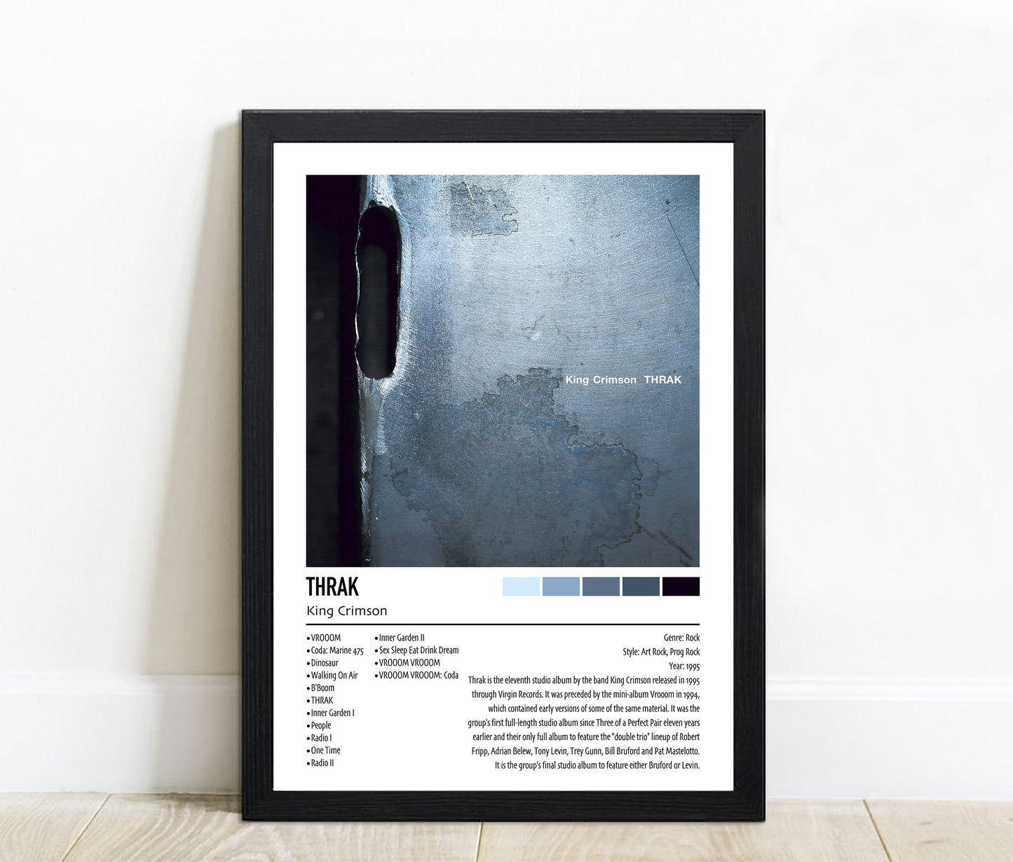 King Crimson | THRAK | Custom Album Cover Poster Print