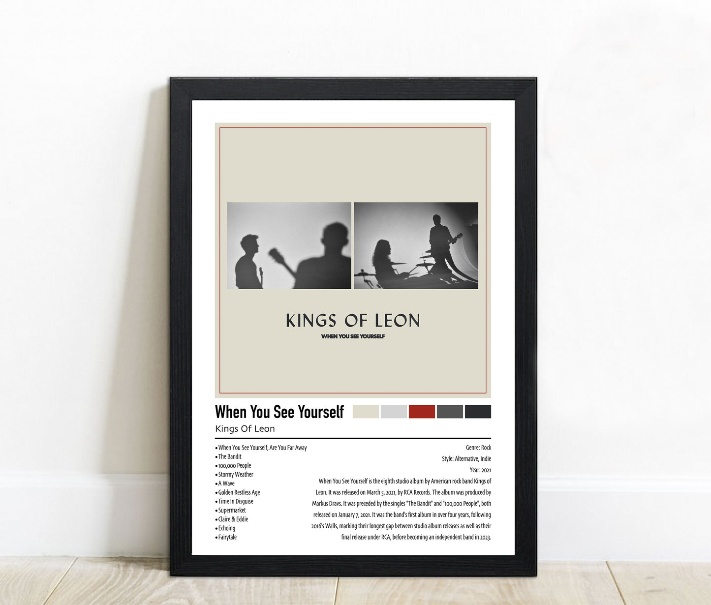 Kings Of Leon | When You See Yourself | Custom Album Cover Poster Print