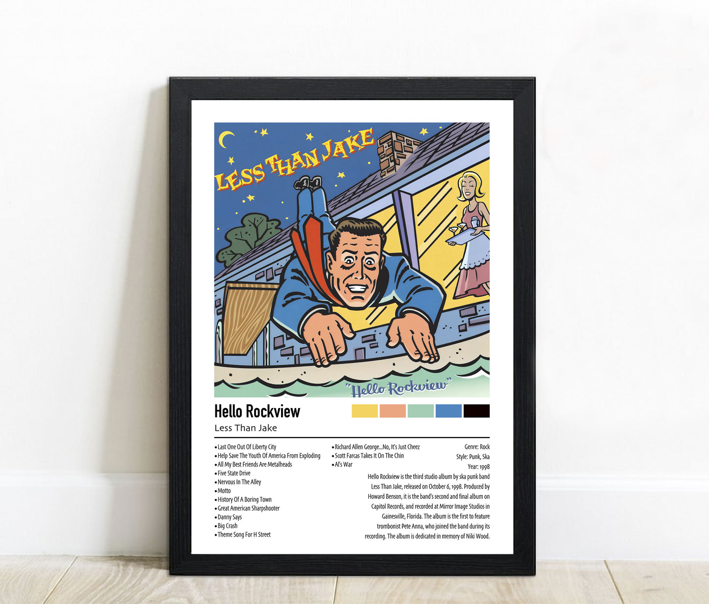 Less Than Jake | Hello Rockview | Custom Album Cover Poster Print
