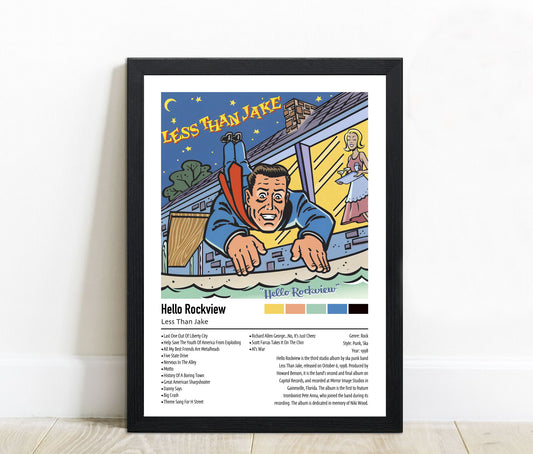 Less Than Jake | Hello Rockview | Custom Album Cover Poster Print