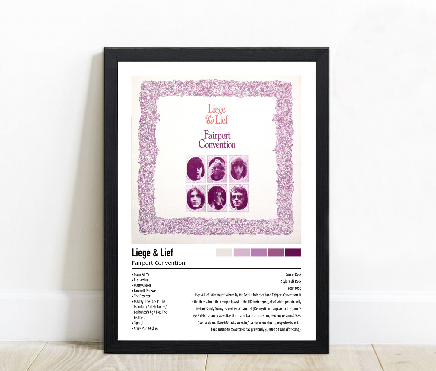 Fairport Convention | Liege & Lief | Custom Album Cover Poster Print