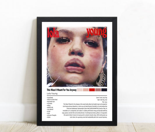 Lola Young | This Wasn't Meant For You Anyway | Custom Album Cover Poster Print