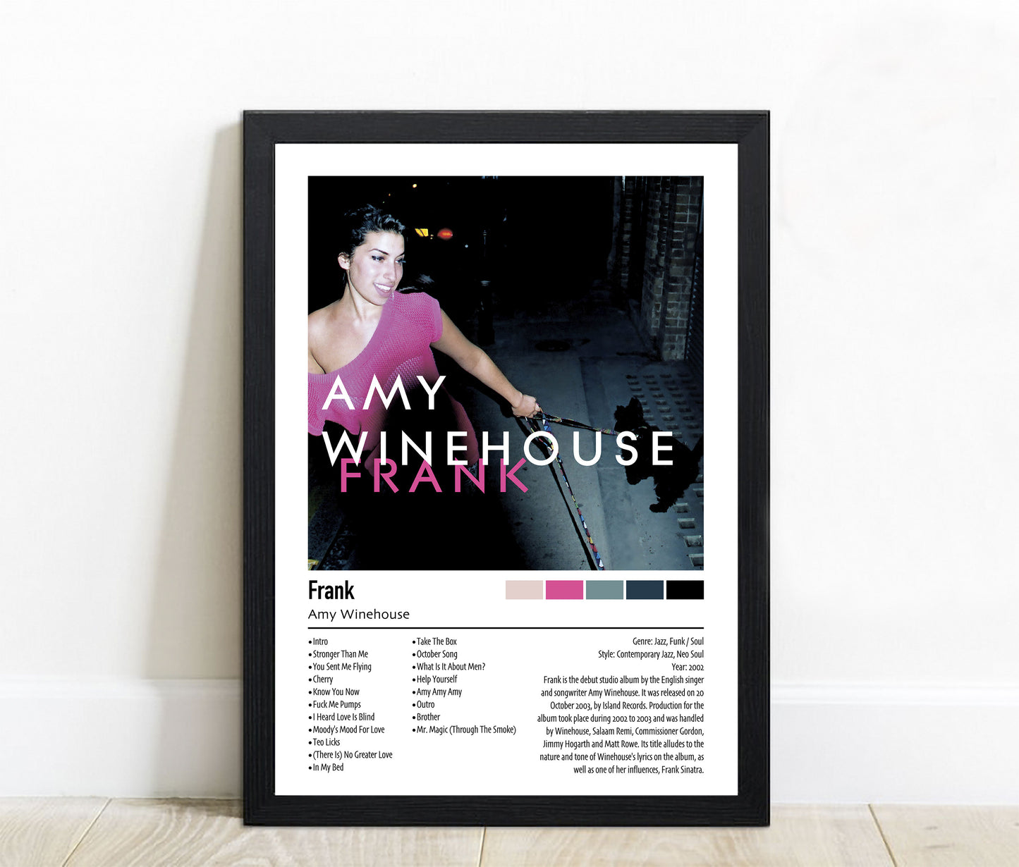 Amy Winehouse | Frank | Custom Album Cover Poster Print