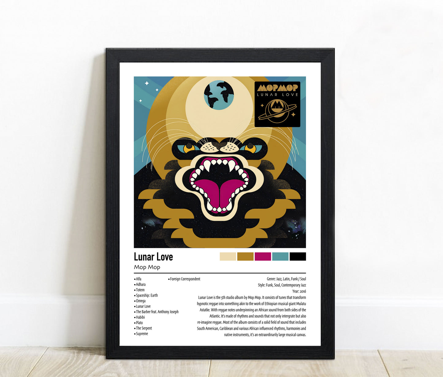 Mop Mop | Lunar Love | Custom Album Cover Poster Print