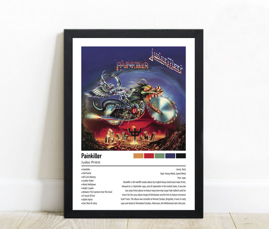 Judas Priest | Painkiller | Custom Album Cover Poster Print