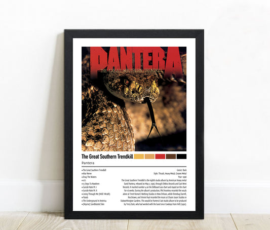 Pantera | The Great Southern Trendkill | Custom Album Cover Poster Print
