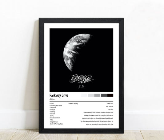 Atlas | Parkway Drive | Custom Album Cover Poster Print