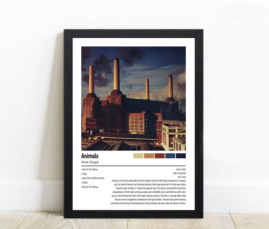 Pink Floyd | Animals | Custom Album Cover Poster Print