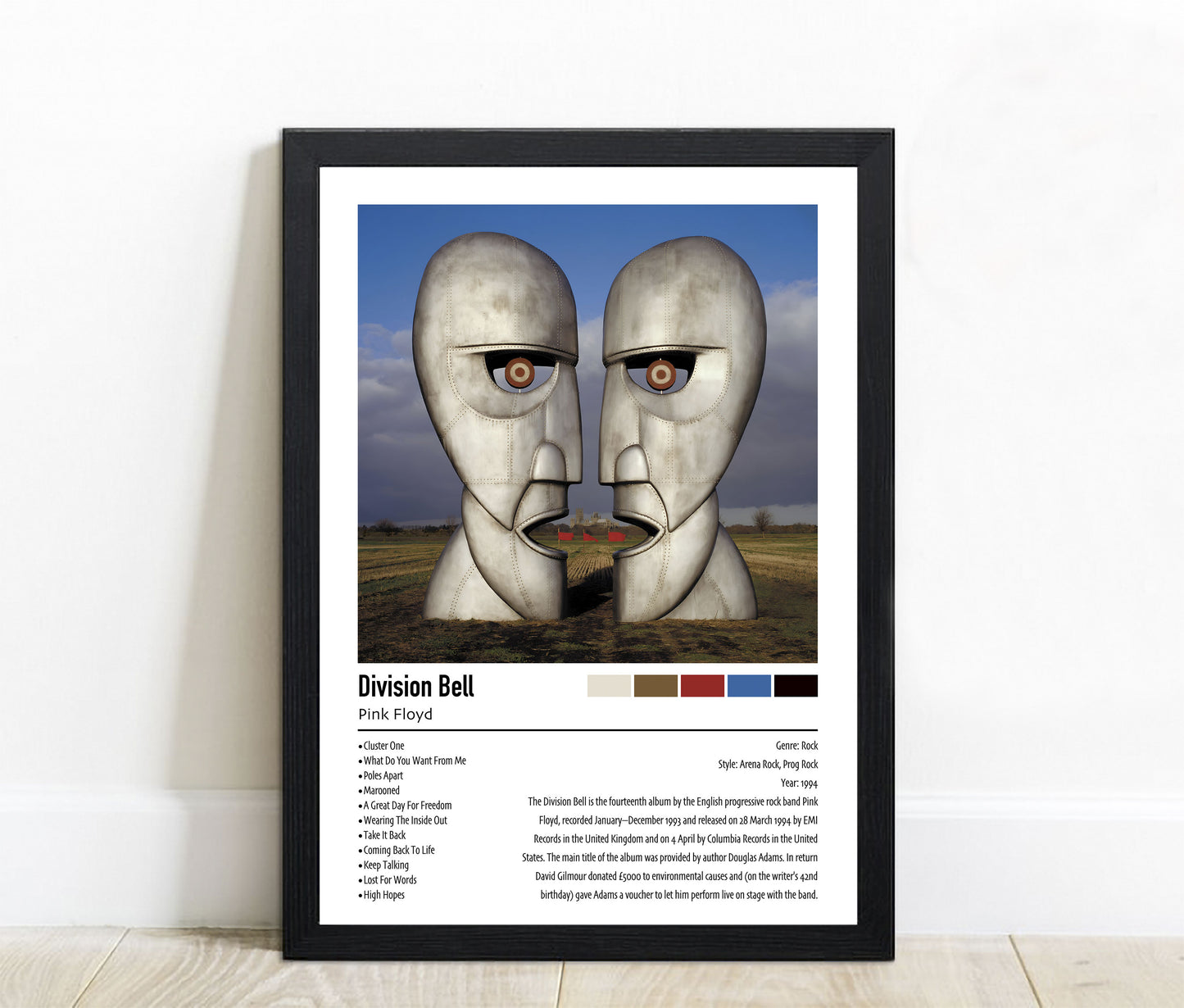 Pink Floyd | Division Bell | Custom Album Cover Poster Print