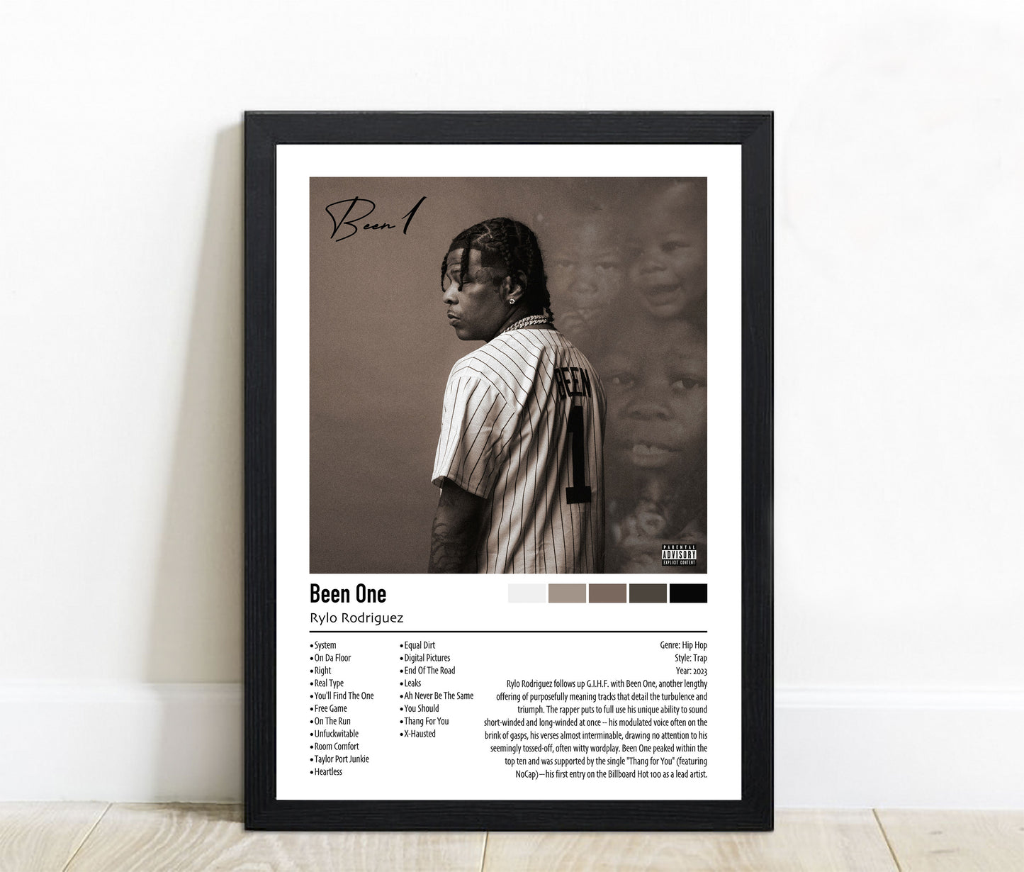 Rylo Rodriguez | Been One | Custom Album Cover Poster Print