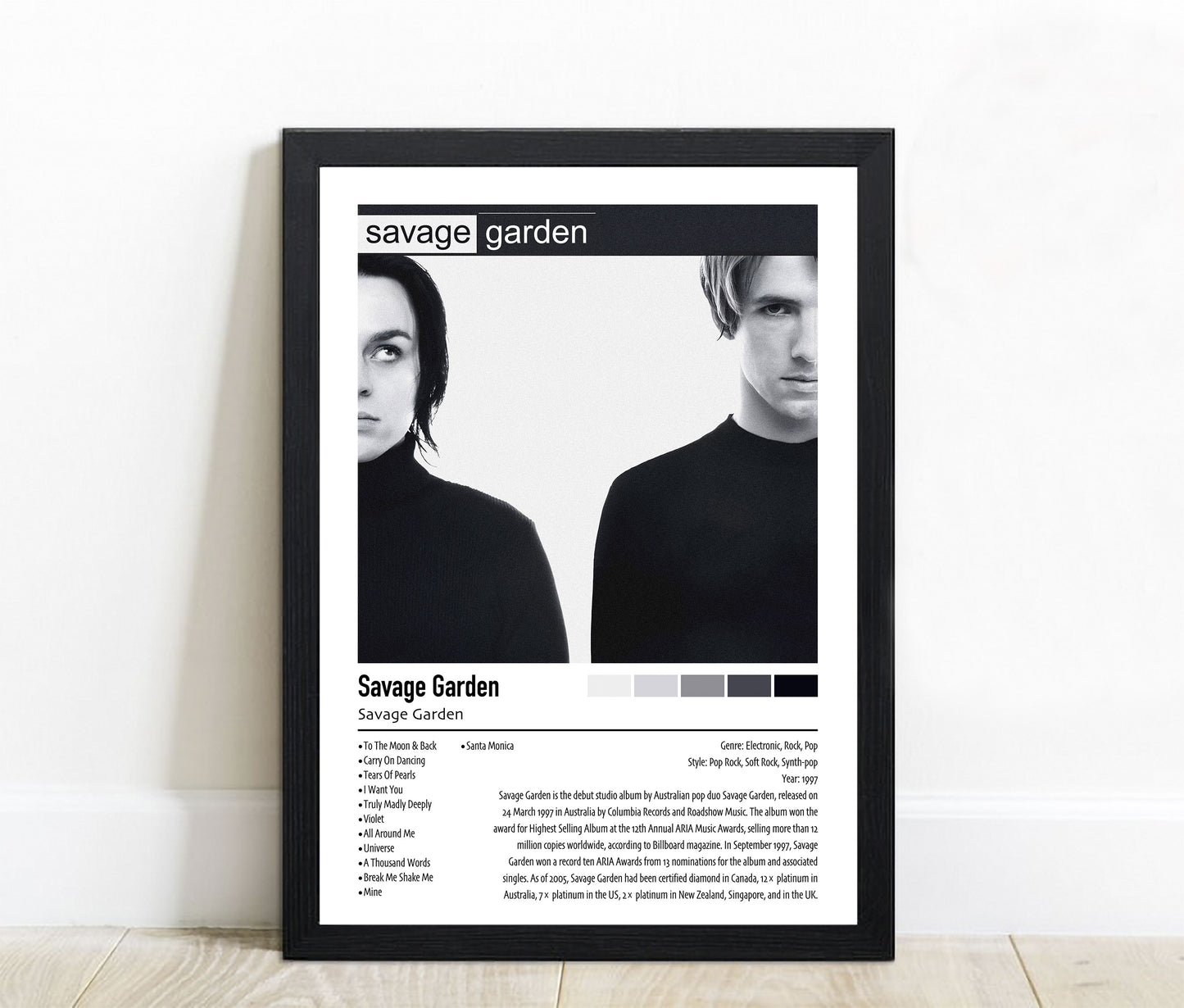 Savage Garden | Savage Garden | Custom Album Cover Poster Print