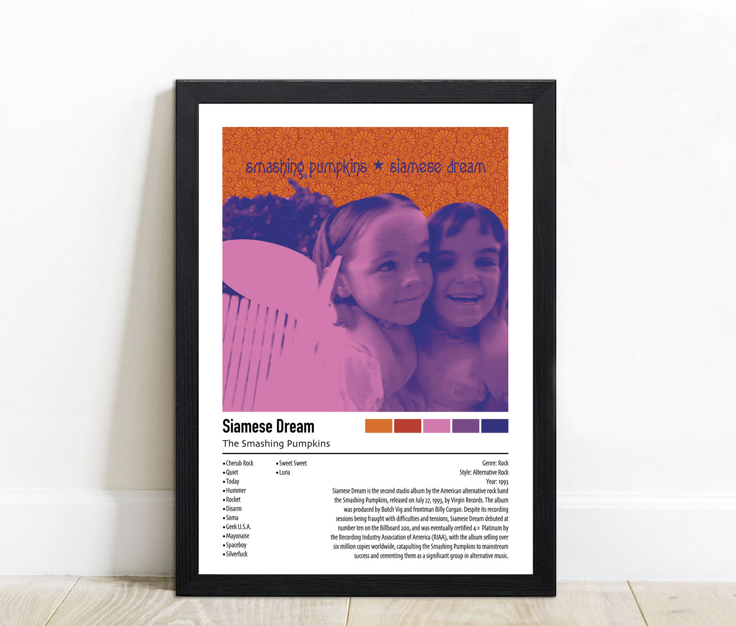 The Smashing Pumpkins | Siamese Dream | Custom Album Cover Poster Print