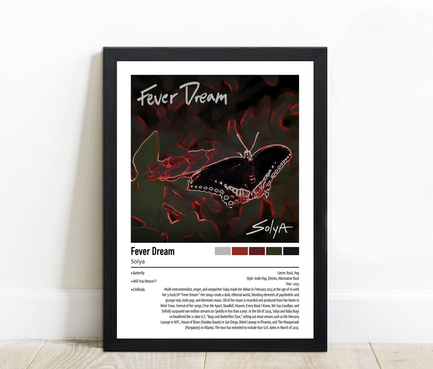 Solya | Fever Dream | Custom Album Cover Poster Print