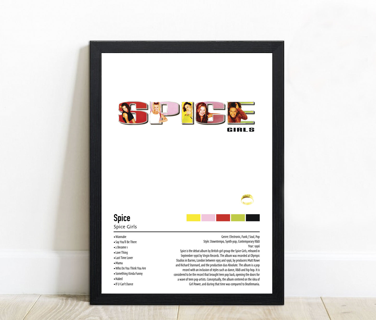 Spice Girls | Spice | Custom Album Cover Poster Print