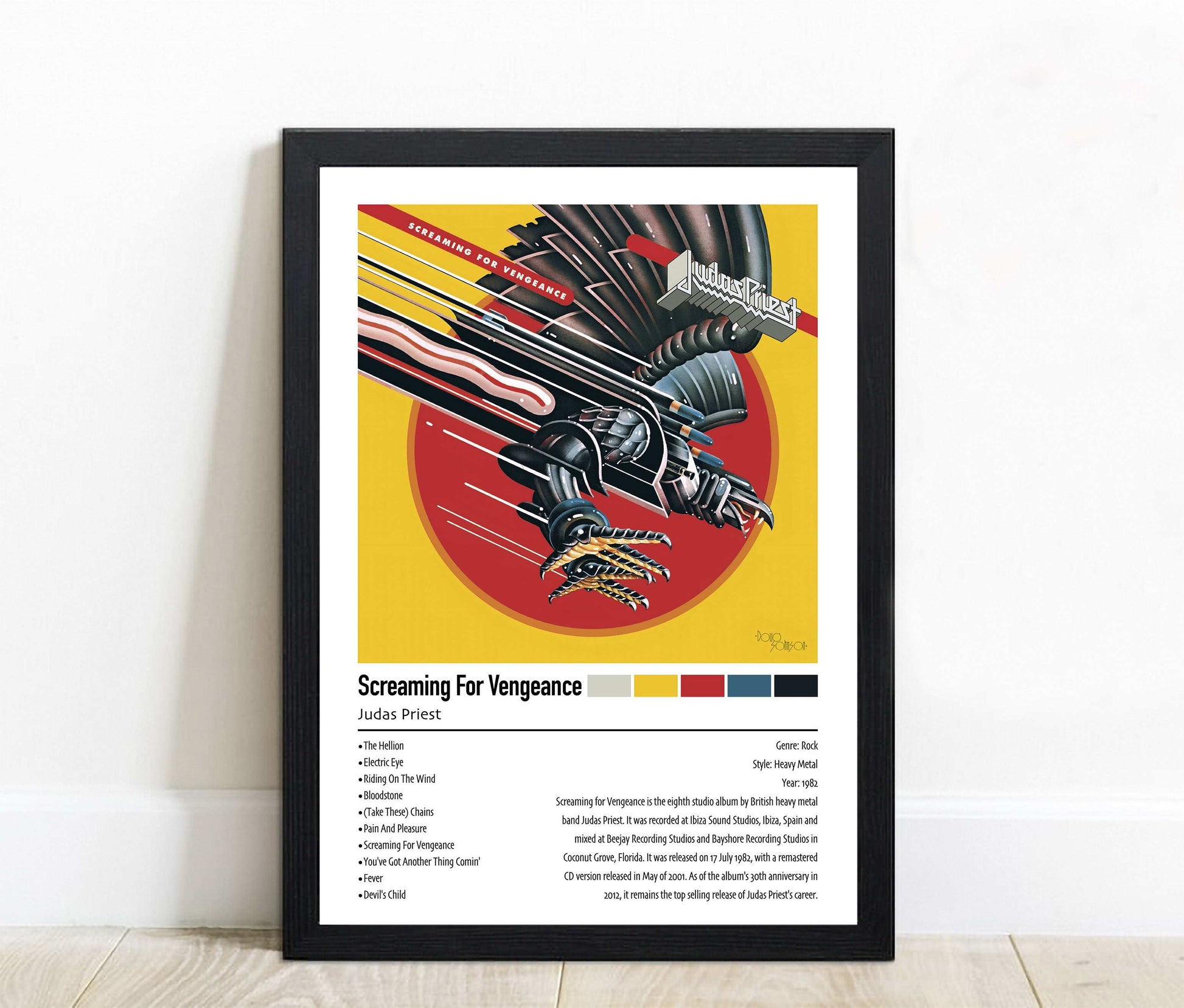 Judas Priest | Screaming For Vengeance | Custom Album Cover Poster Print
