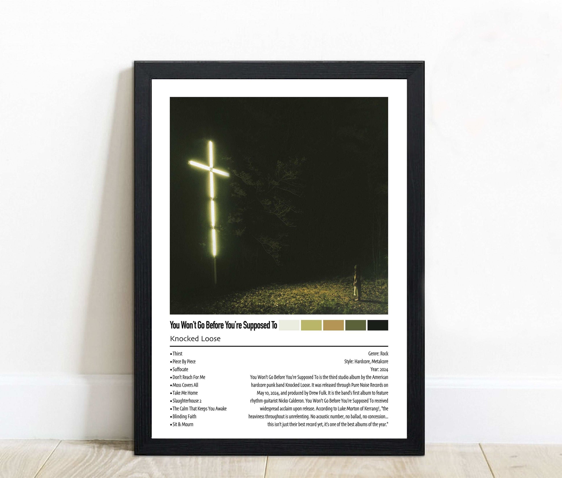 Knocked Loose | You Won't Go Before You're Supposed To | Custom Album Cover Poster Print