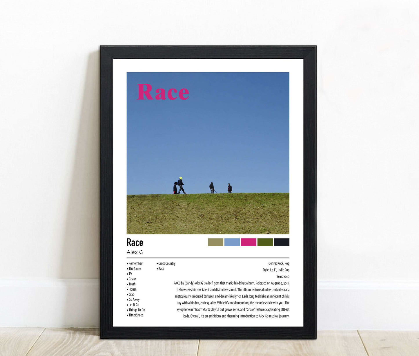 Alex G | Race | Custom Album Cover Poster Print