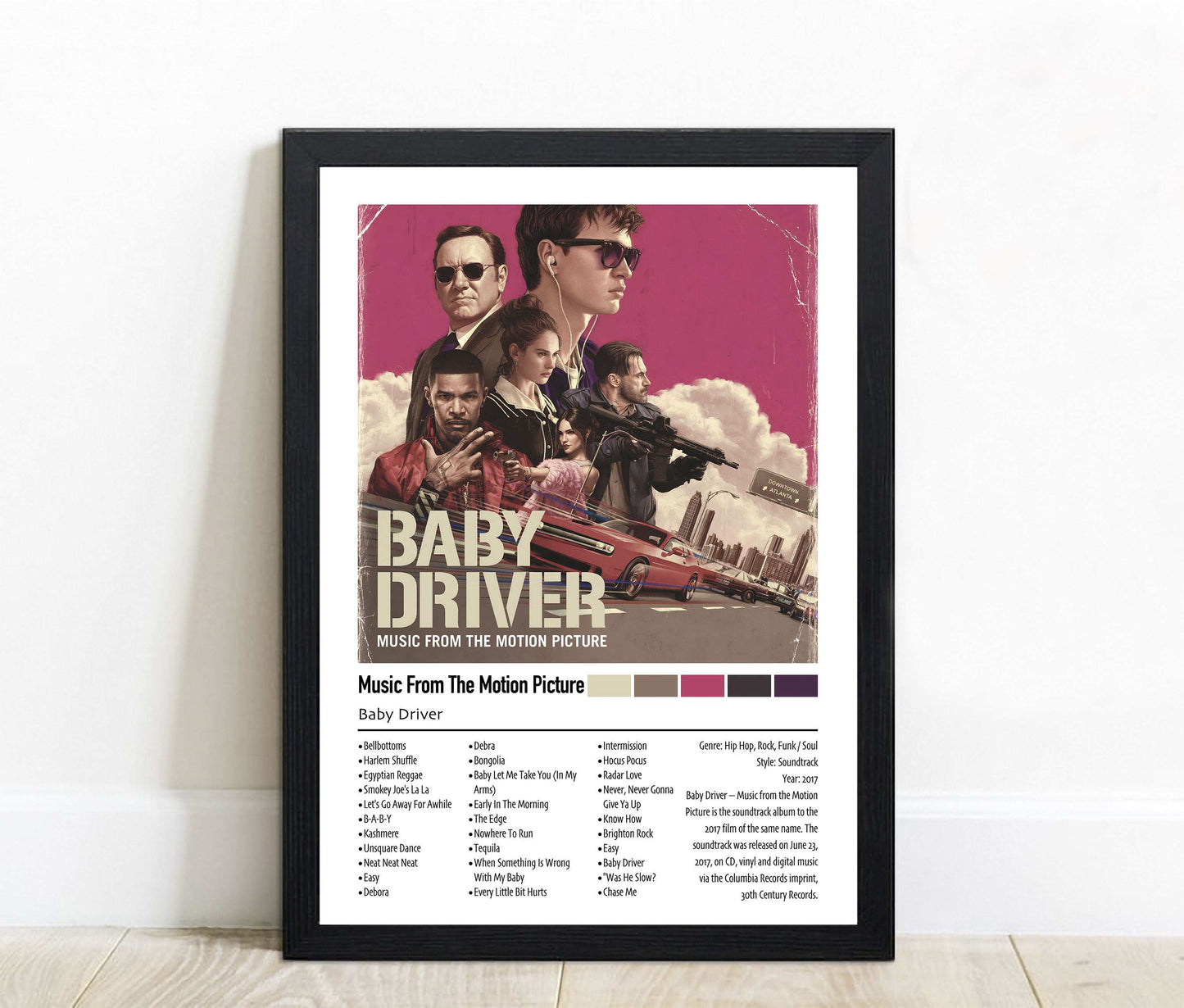 Various Artists | Baby Driver Soundtrack | Custom Album Cover Poster Print