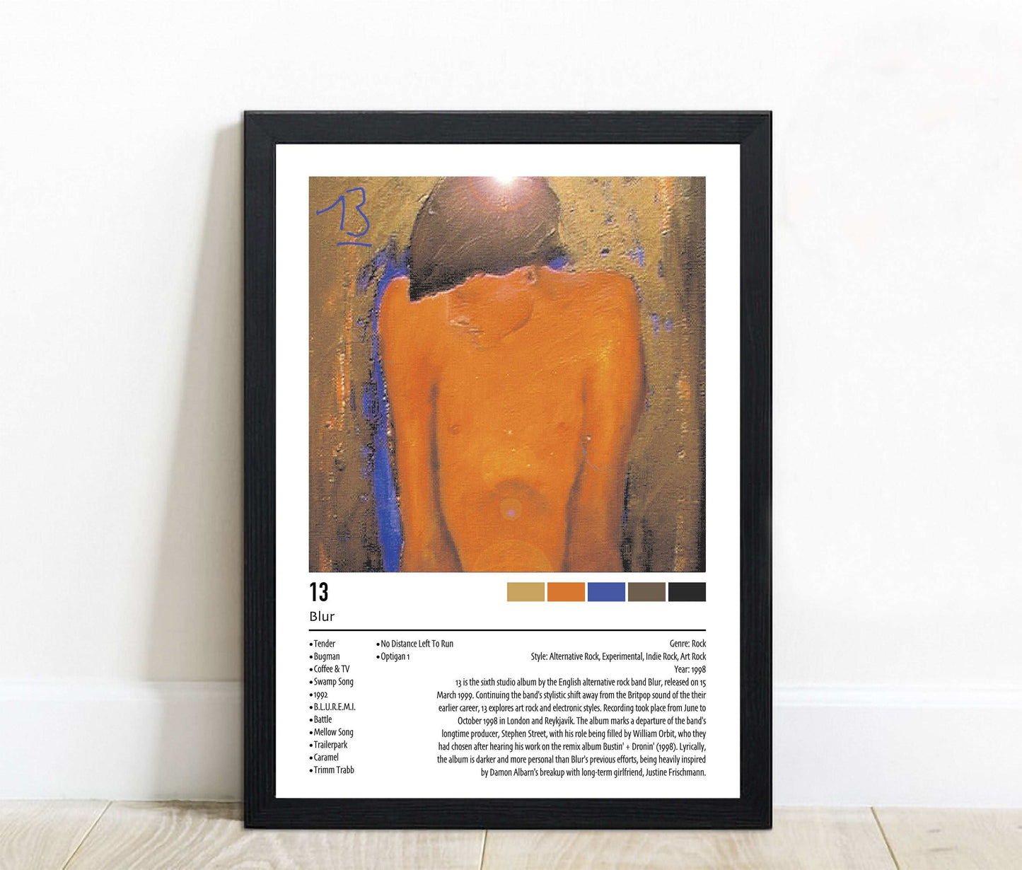 Blur | 13 | Custom Album Cover Poster Print