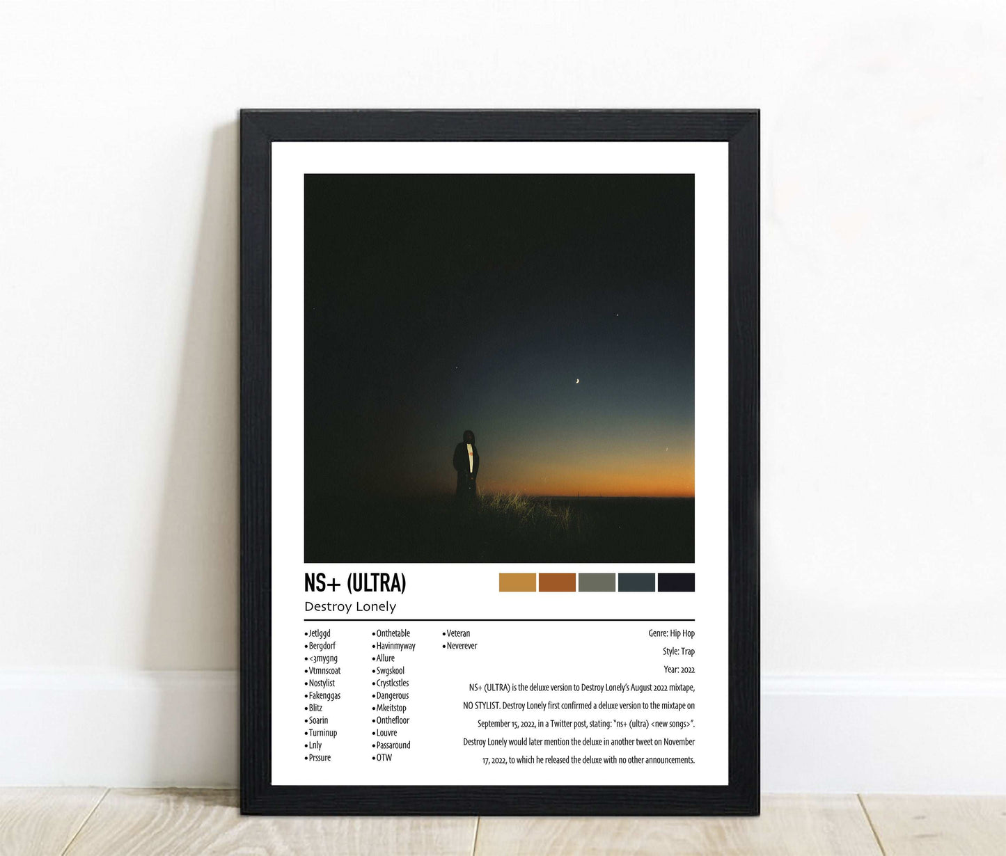 Destroy Lonely | NS+ (ULTRA) | Custom Album Cover Poster Print