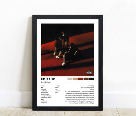 Don Oliver | Life Of A DON | Custom Album Cover Poster Print