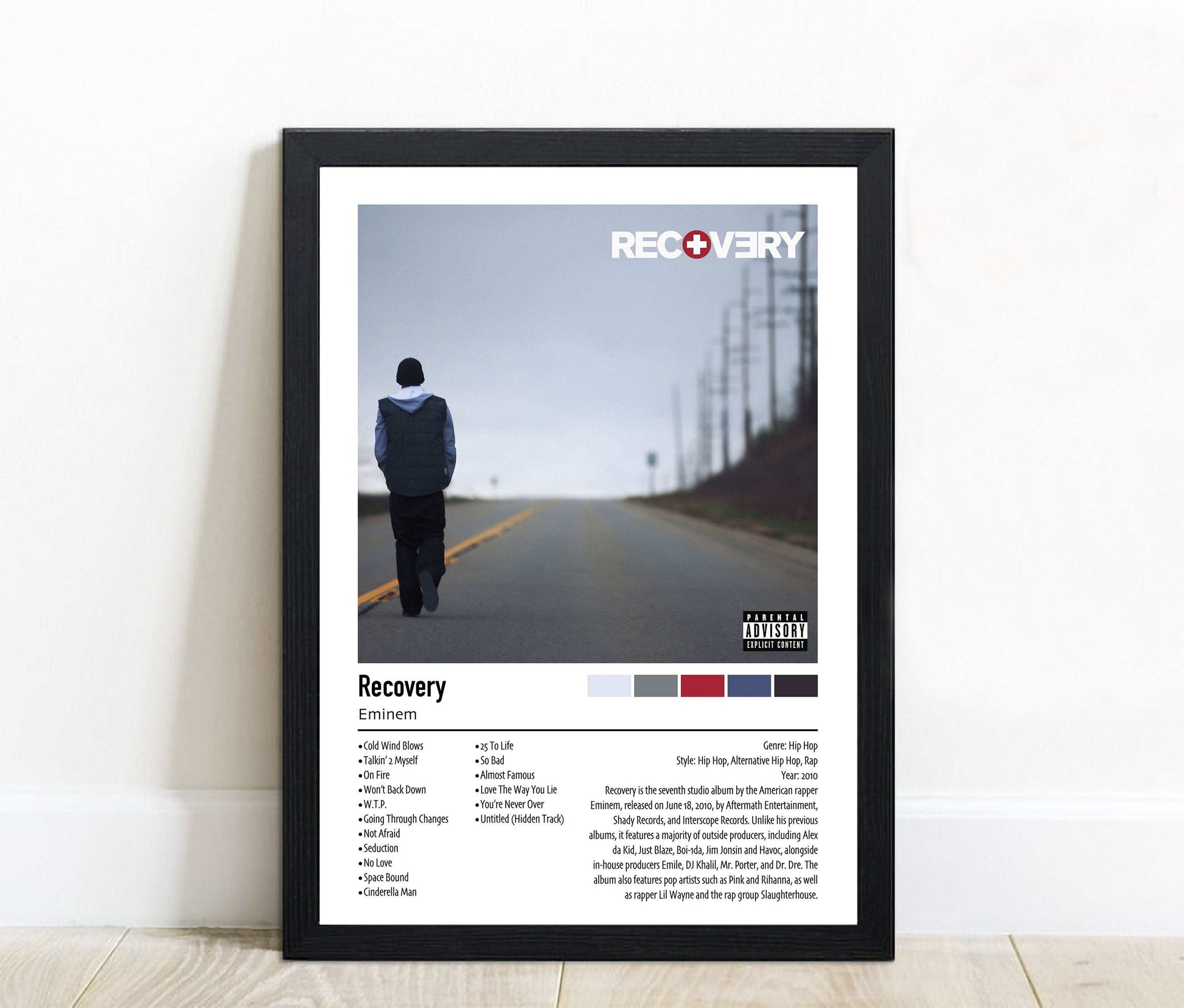 Eminem | Recovery | Custom Album Cover Poster Print