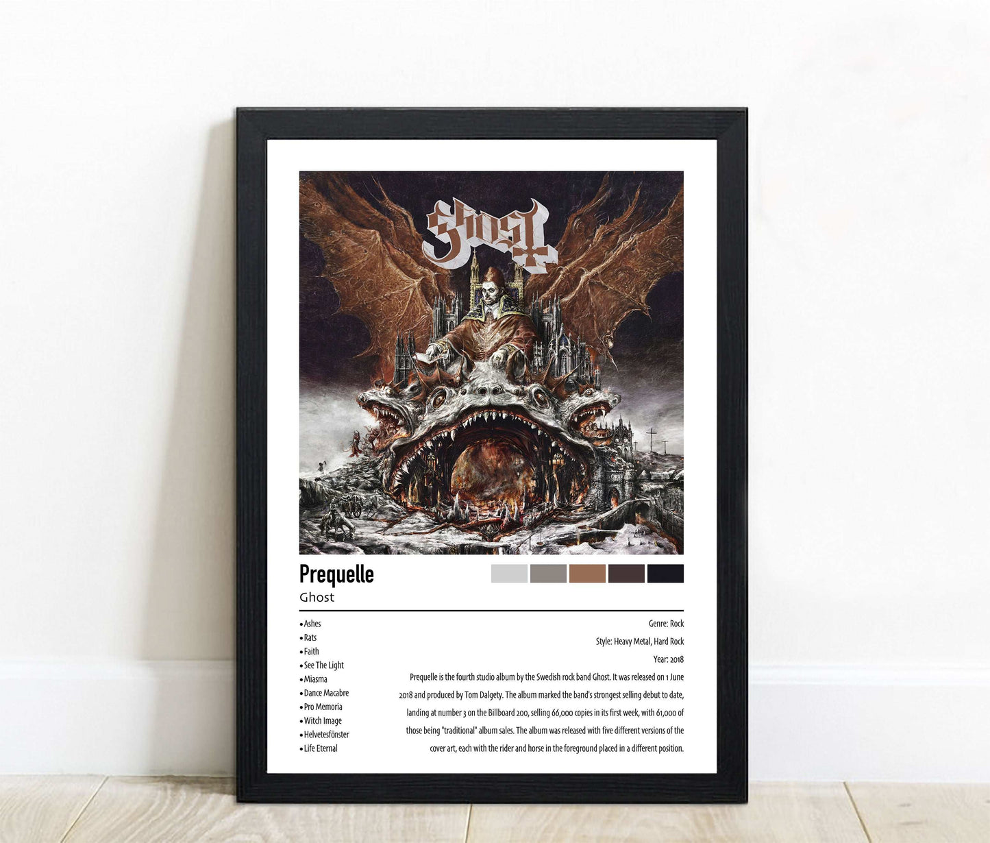 Ghost | Prequelle | Custom Album Cover Poster Print
