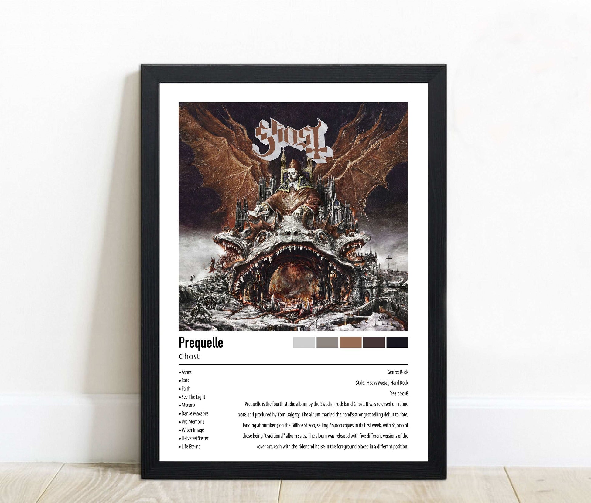 Ghost | Prequelle | Custom Album Cover Poster Print