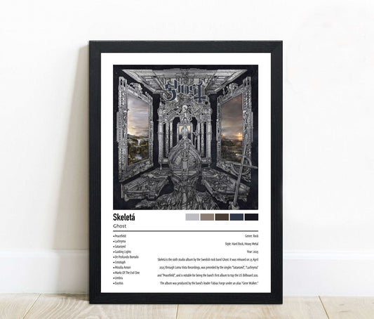 Ghost | Skeletá | Custom Album Cover Poster Print