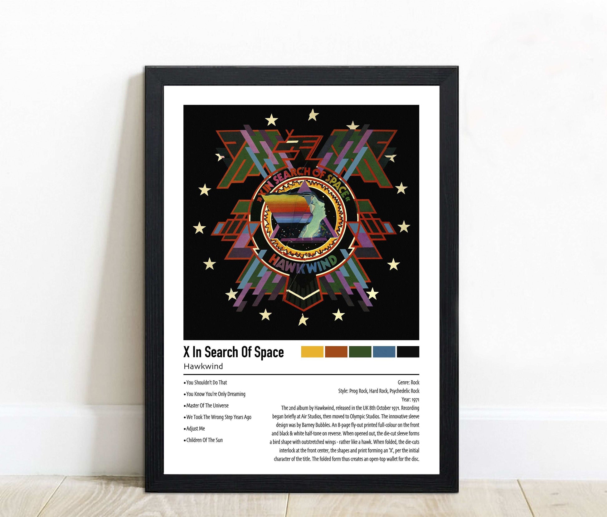 Hawkweed | X In Search Of Space | Custom Album Cover Poster Print