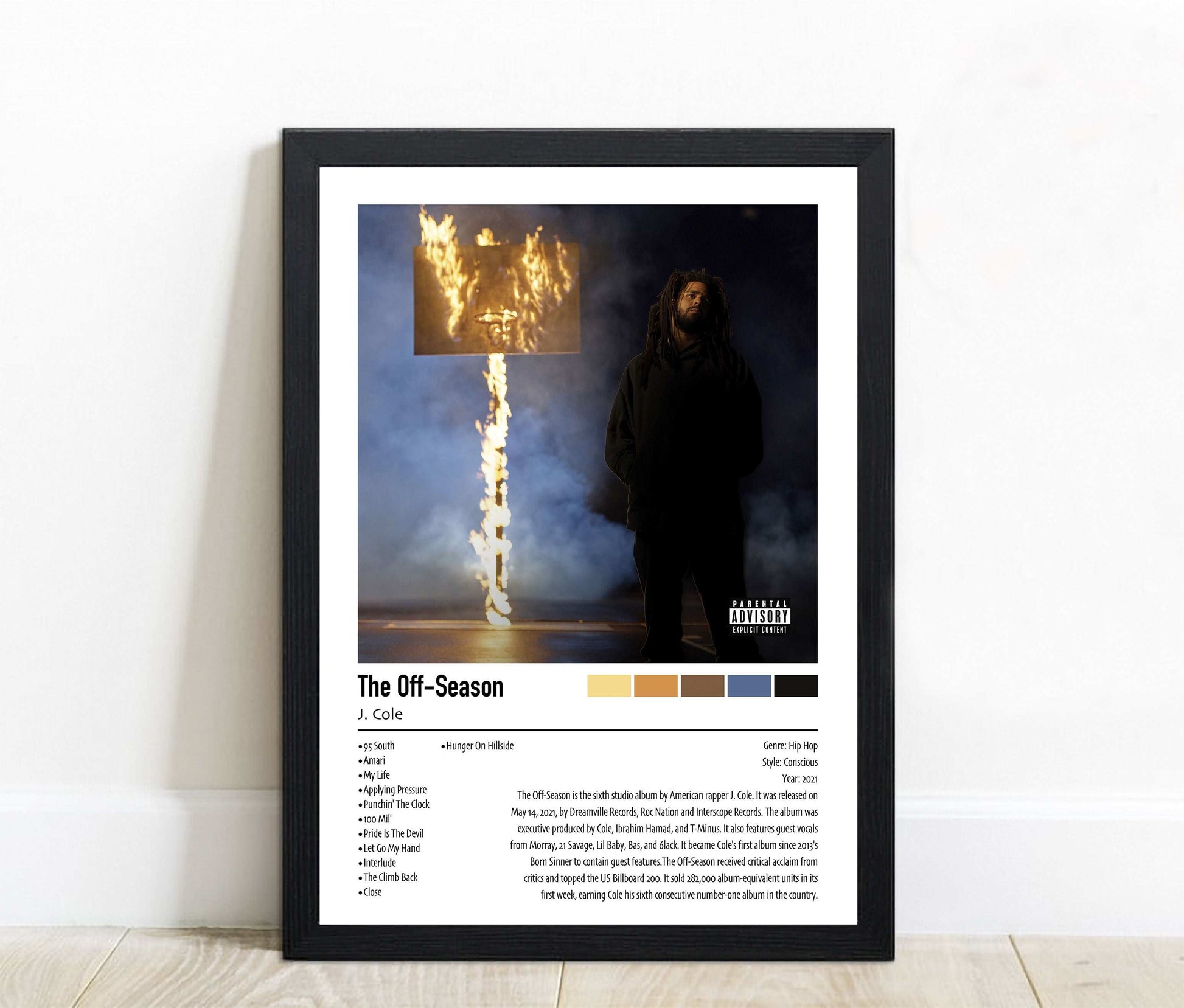 J. Cole | The Off-Season | Custom Album Cover Poster Print