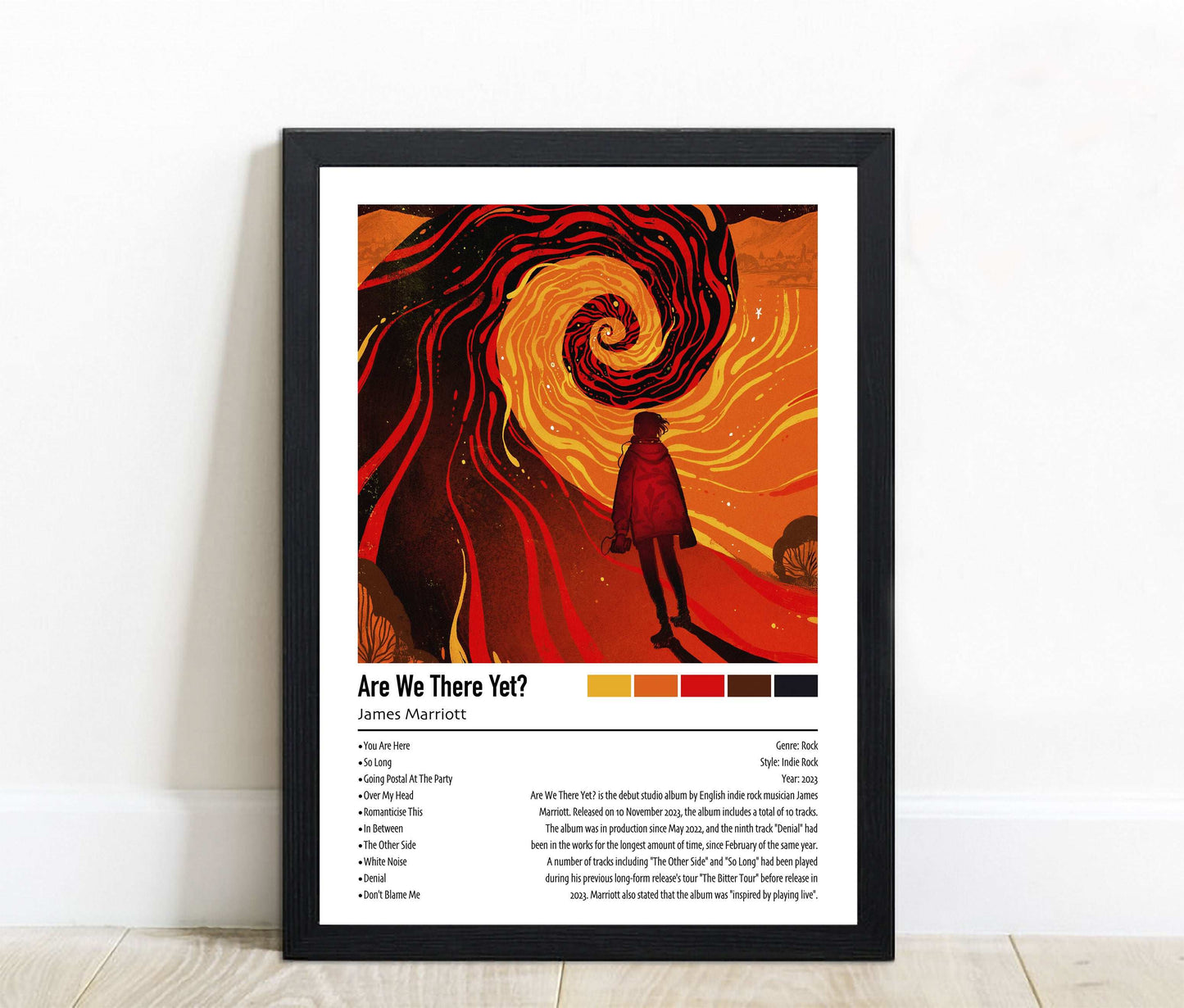 James Marriott | Are We There Yet? | Custom Album Cover Poster Print