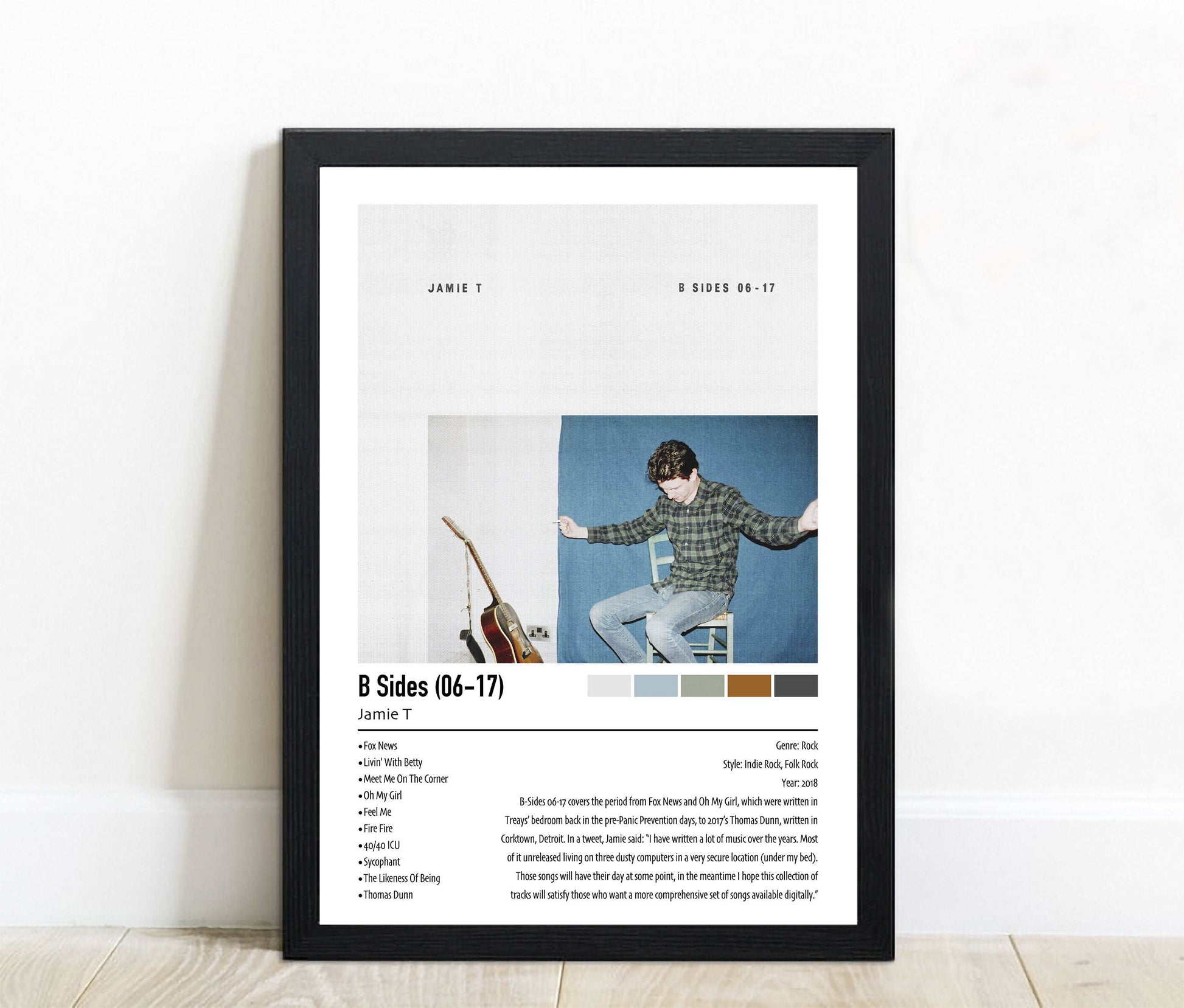 Jamie T | B Sides (06-17) | Custom Album Cover Poster Print