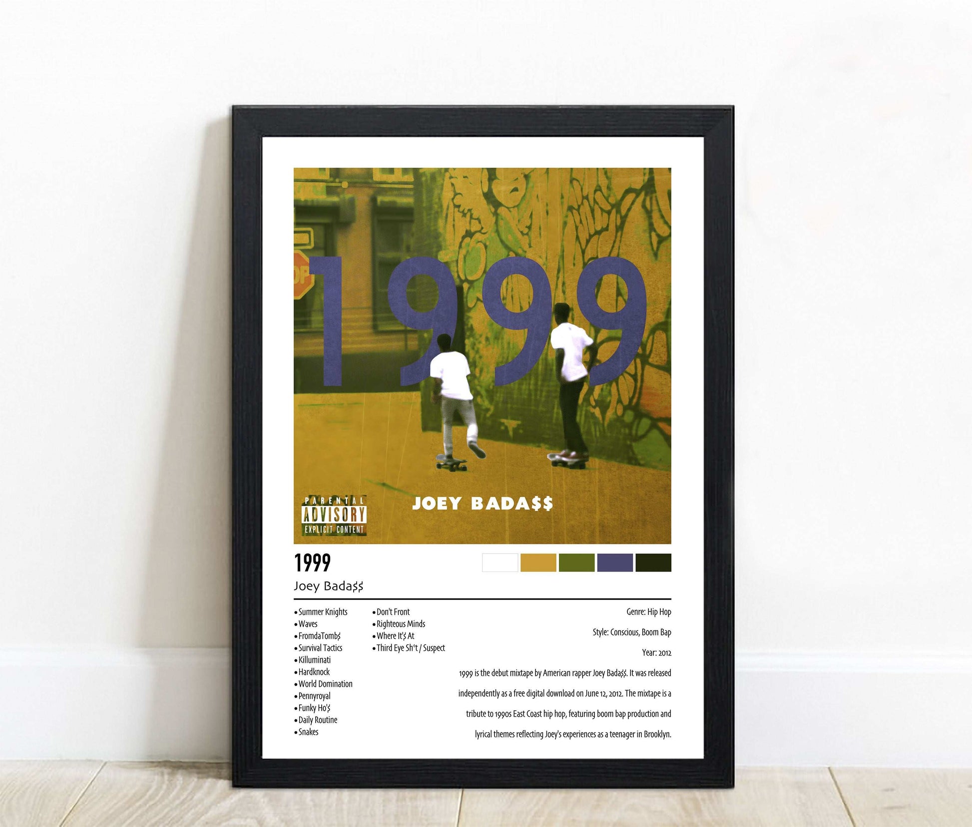Joey Bada$$ | 1999 | Custom Album Cover Poster Print