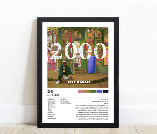 Joey Bada$$ | 2000 | Custom Album Cover Poster Print