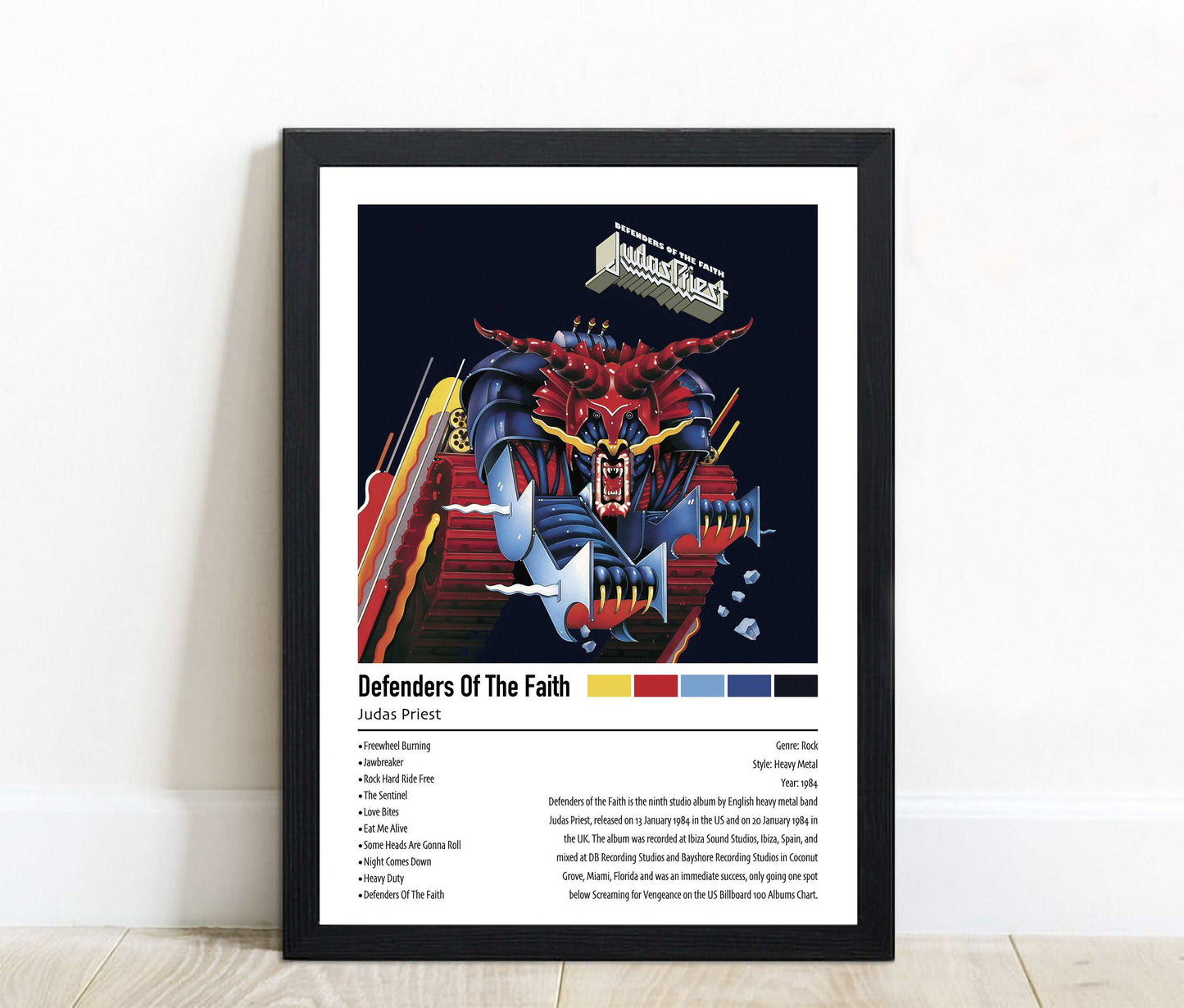 Judas Priest | Defenders Of The Faith | Custom Album Cover Poster Print