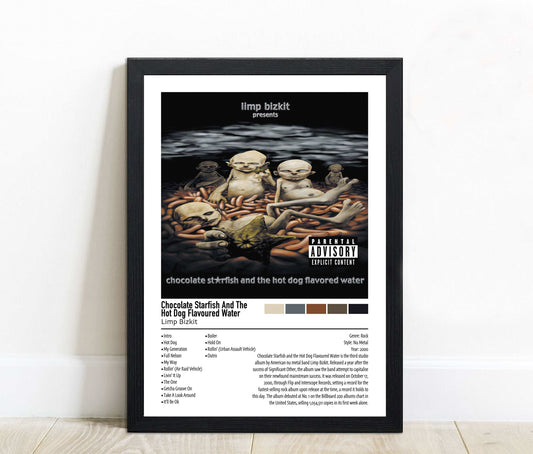 Limp Bizkit | Chocolate Starfish And The Hot Dog Flavoured Water | Custom Album Cover Poster Print