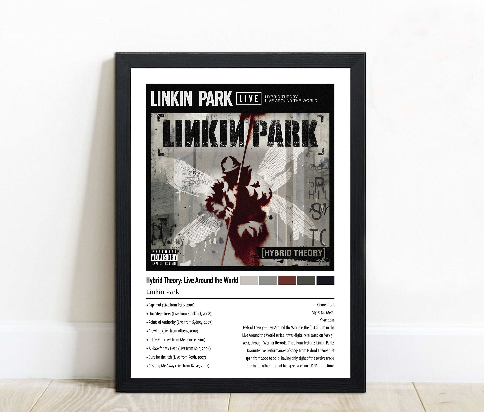 Linkin Park | Hybrid Theory: Live Around the World | Custom Album Cover Poster Print