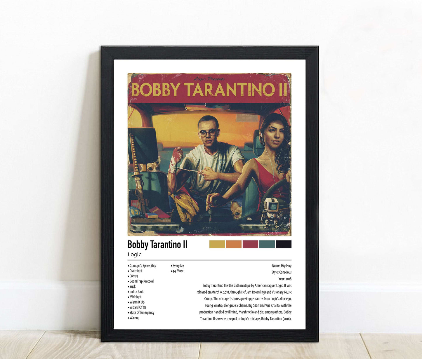 Logic | Bobby Tarantino Il | Custom Album Cover Poster Print