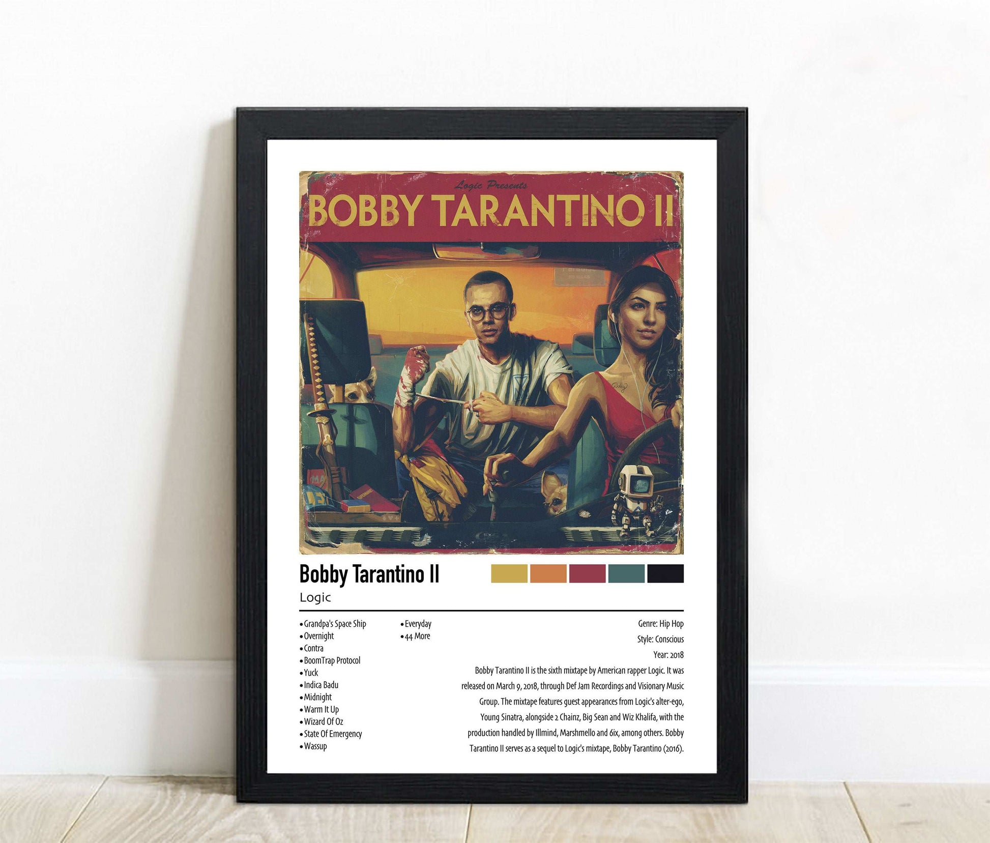 Logic | Bobby Tarantino Il | Custom Album Cover Poster Print