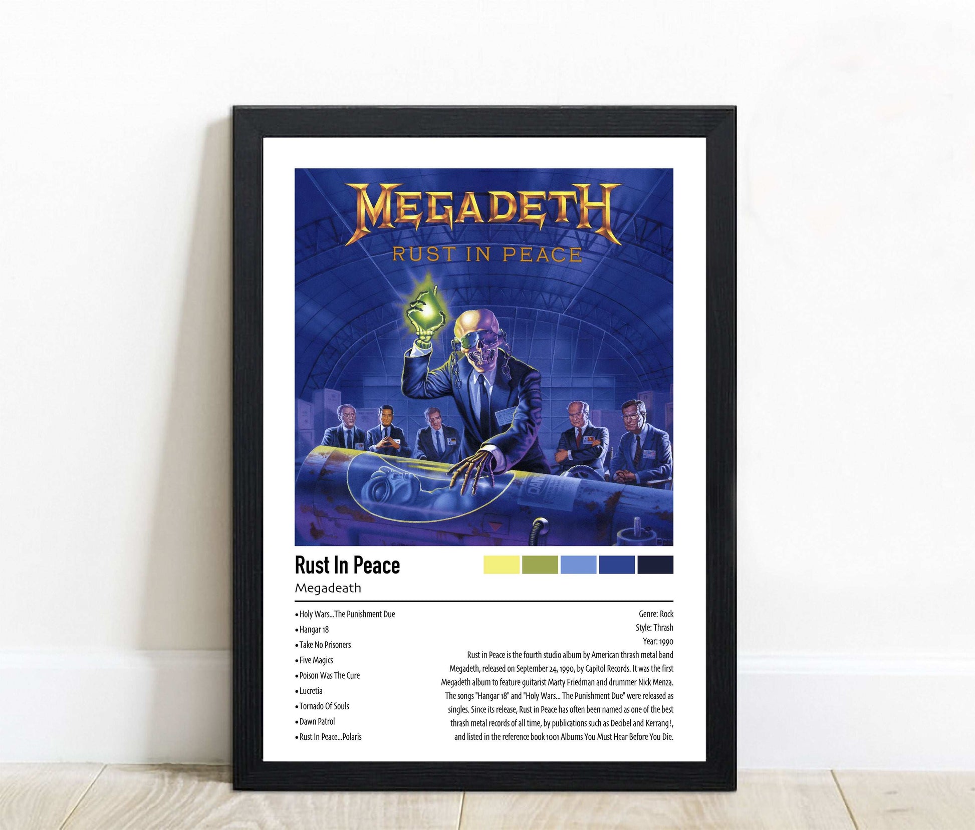 Megadeath | Rust In Peace | Custom Album Cover Poster Print