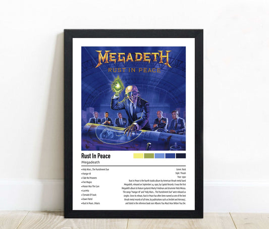 Megadeath | Rust In Peace | Custom Album Cover Poster Print