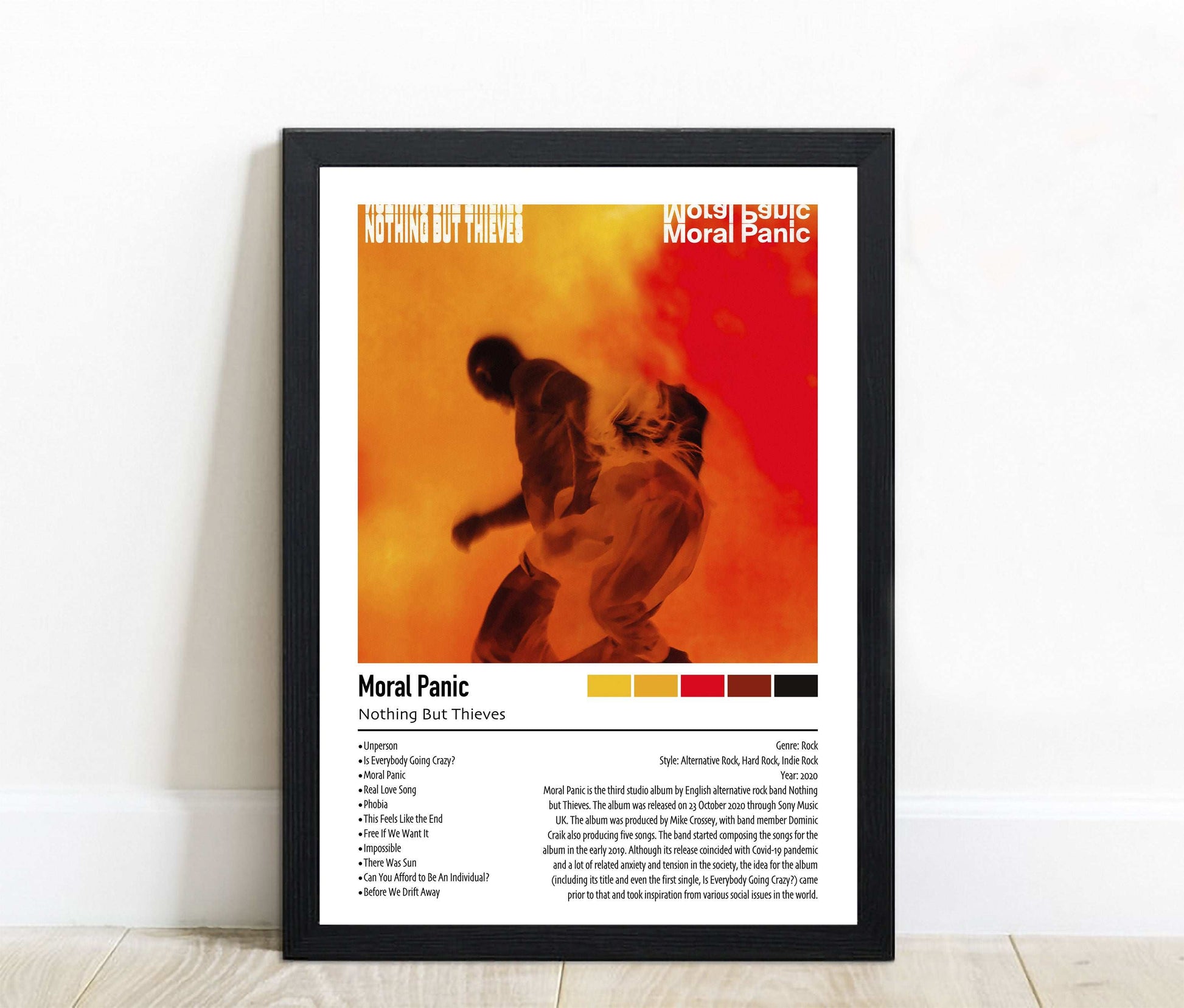 Nothing But Thieves | Moral Panic | Custom Album Cover Poster Print