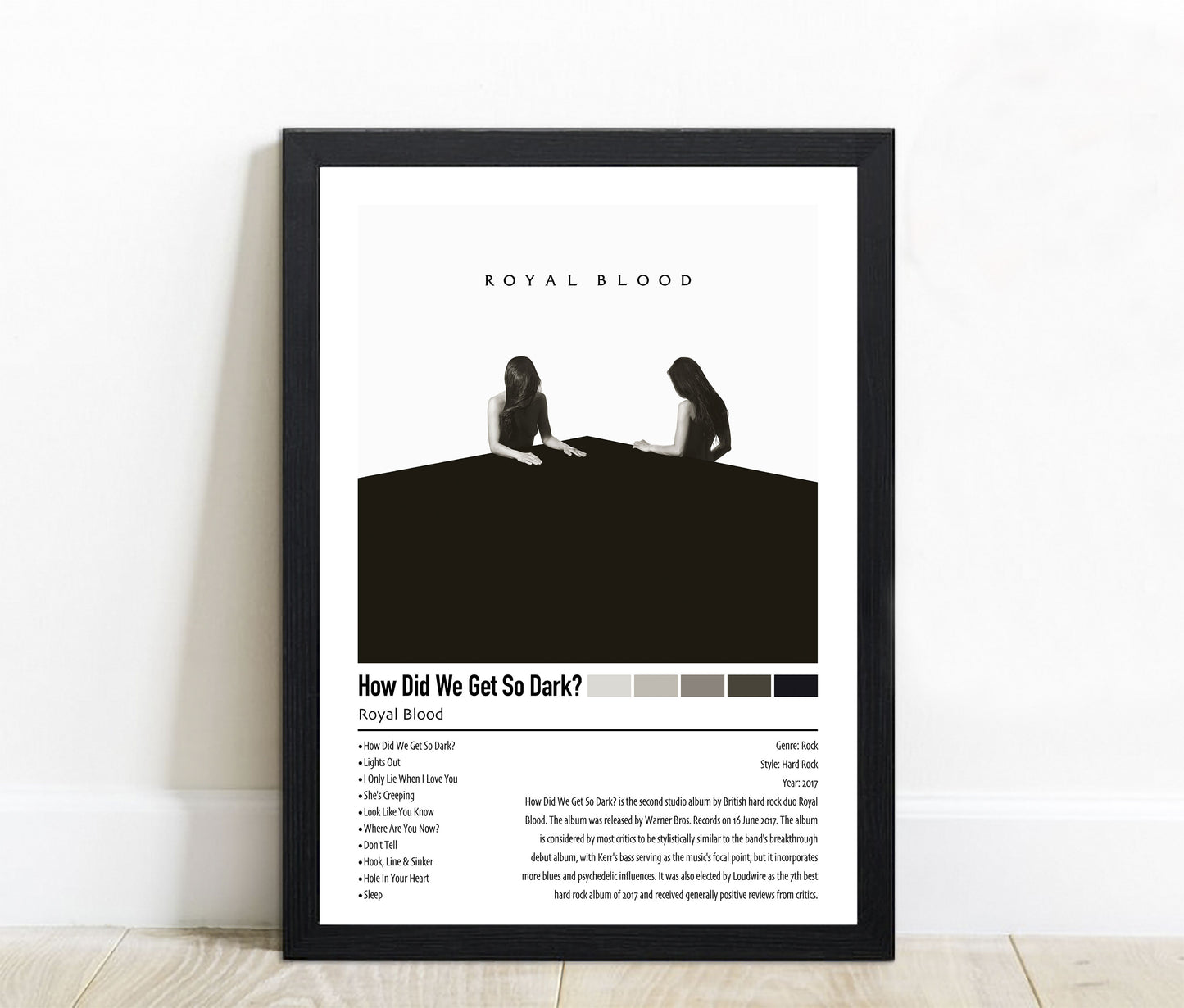 Royal Blood | How Did We Get So Dark? | Custom Album Cover Poster Print